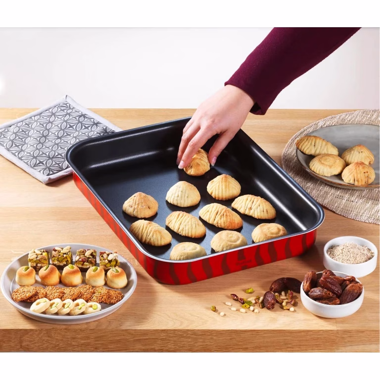 TEFAL Tempo Flame Bakeware, Baking Pans, 3-Piece Set-Oven Dishes, Non-Stick Coating, Aluminum, Heat Diffusion, Easy Cleaning, 2 Years Warranty-J5715482 - Image 11
