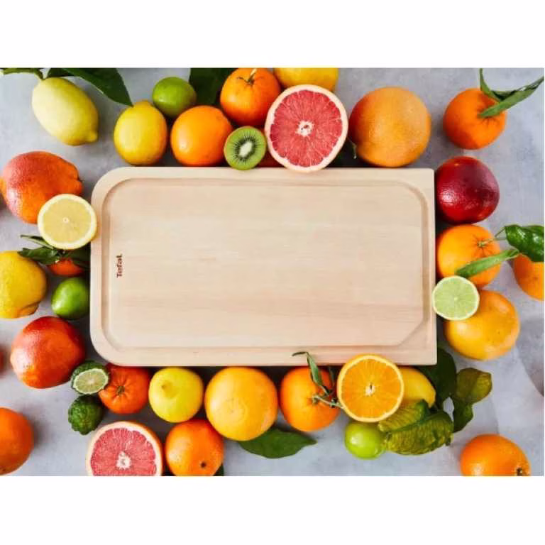 TEFAL Wooden Chopping Board, FSC Certified Beech Wood, Robust Kitchen Utensil, Juice Groove, Medium, 41 x 24 x 2 cm, Comfort-K2215504 - Image 7