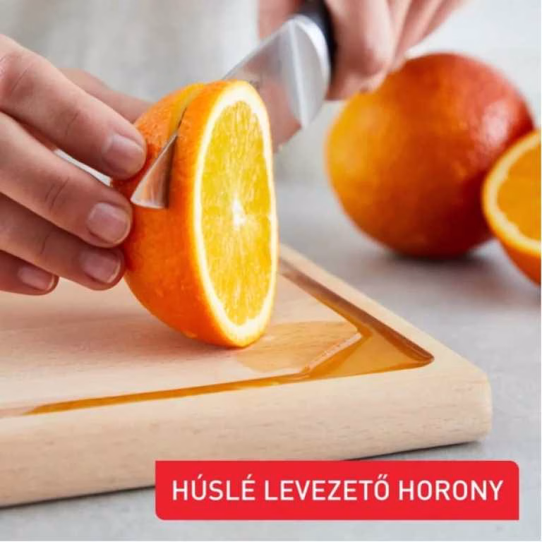TEFAL Wooden Chopping Board, FSC Certified Beech Wood, Robust Kitchen Utensil, Juice Groove, Medium, 41 x 24 x 2 cm, Comfort-K2215504 - Image 4
