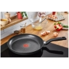 TEFAL Total Induction Wokpan, 28cm Non Stick Cookware Frying Pan, Thermo-Signal, Titanium Partials 100% Safe, Black, Aluminium-G1521944